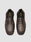 TRAVIS 001 -  Brown Leather Penny Loafers - thumb image 2,side view
