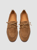 TWIST 001 - Brown Suede Penny Loafers - thumb image 2,side view
