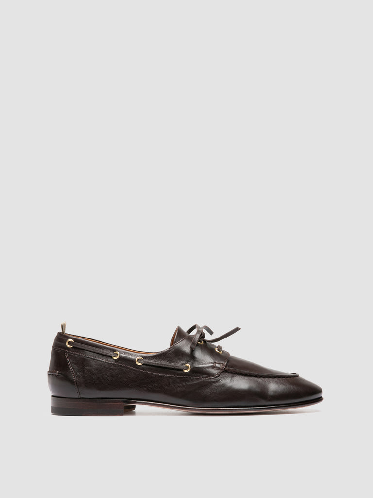 TWIST 001 - Brown Leather Penny Loafers