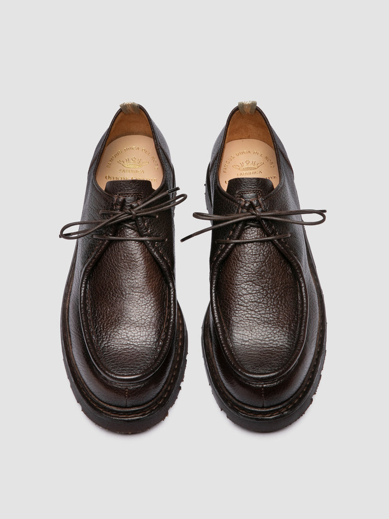 VOLCOV FLEXI 001 - Brown Leather Derby Shoes