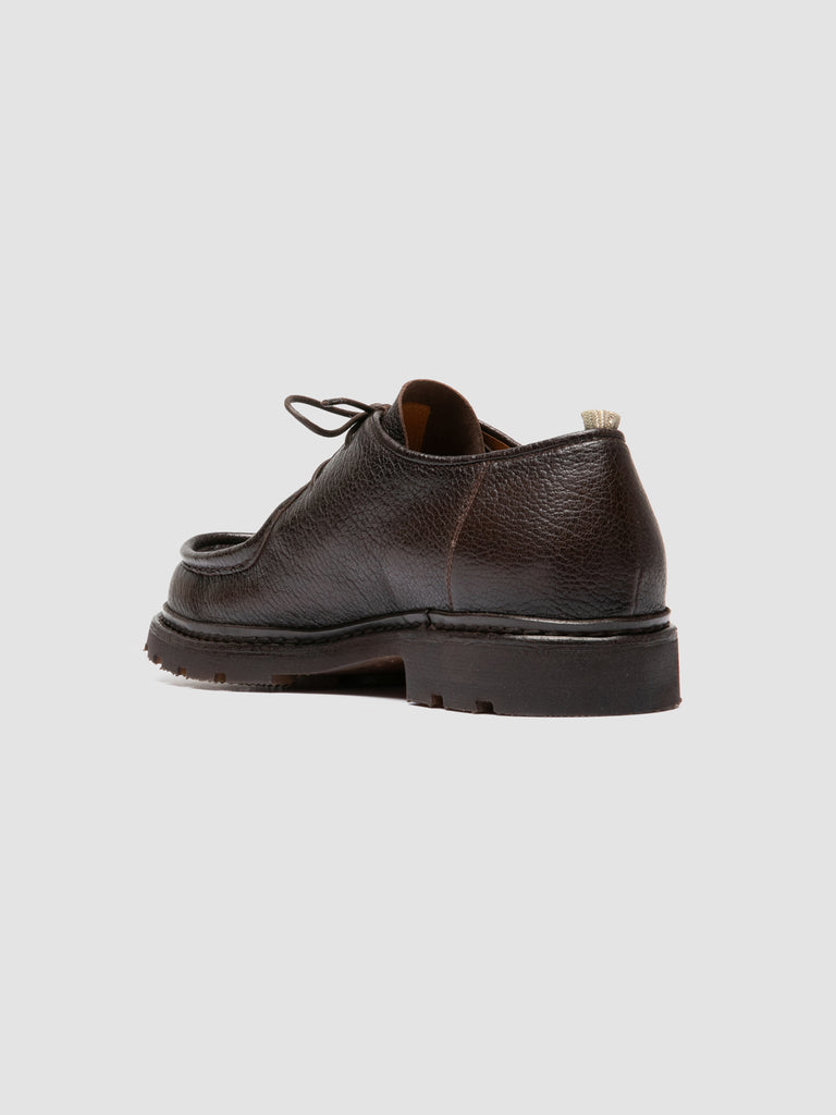 VOLCOV FLEXI 001 - Brown Leather Derby Shoes