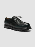VOLCOV 009 - Dark Green Leather Derby Shoes - 2