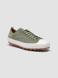 VULCAN 001 - Green Suede Low-Top Sneakers - thumb image 3,side view
