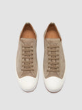 VULCAN 001 - Taupe Suede Low-Top Sneakers - thumb image 2,side view