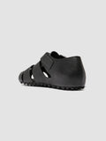 YORGOS 001 - Black Leather Fisherman Sandals - thumb image 4,side view