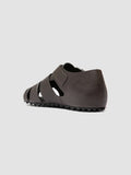 YORGOS 001 - Dark Brown Leather Fisherman Sandals - thumb image 4,side view