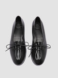 OLIVER 102 - Black Leather Ballerina Shoes