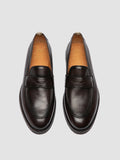 OPERA FLEXI 101 - Dark Brown Leather Penny Loafers - 1