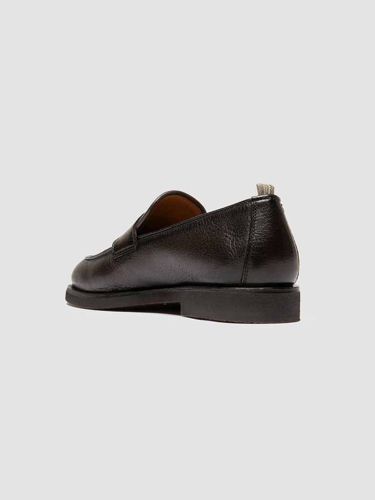 OPERA FLEXI 101 - Dark Brown Leather Penny Loafers