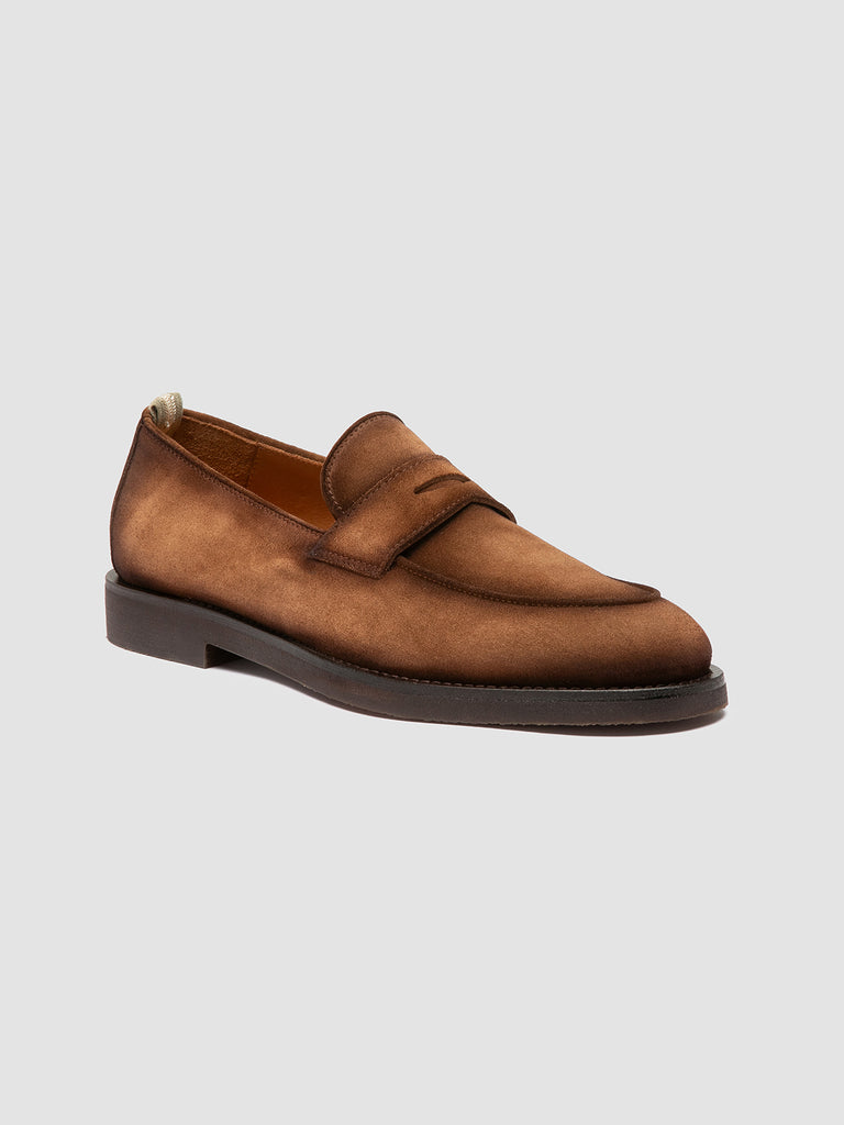 OPERA FLEXI 101 - Light Brown Suede Penny Loafers
