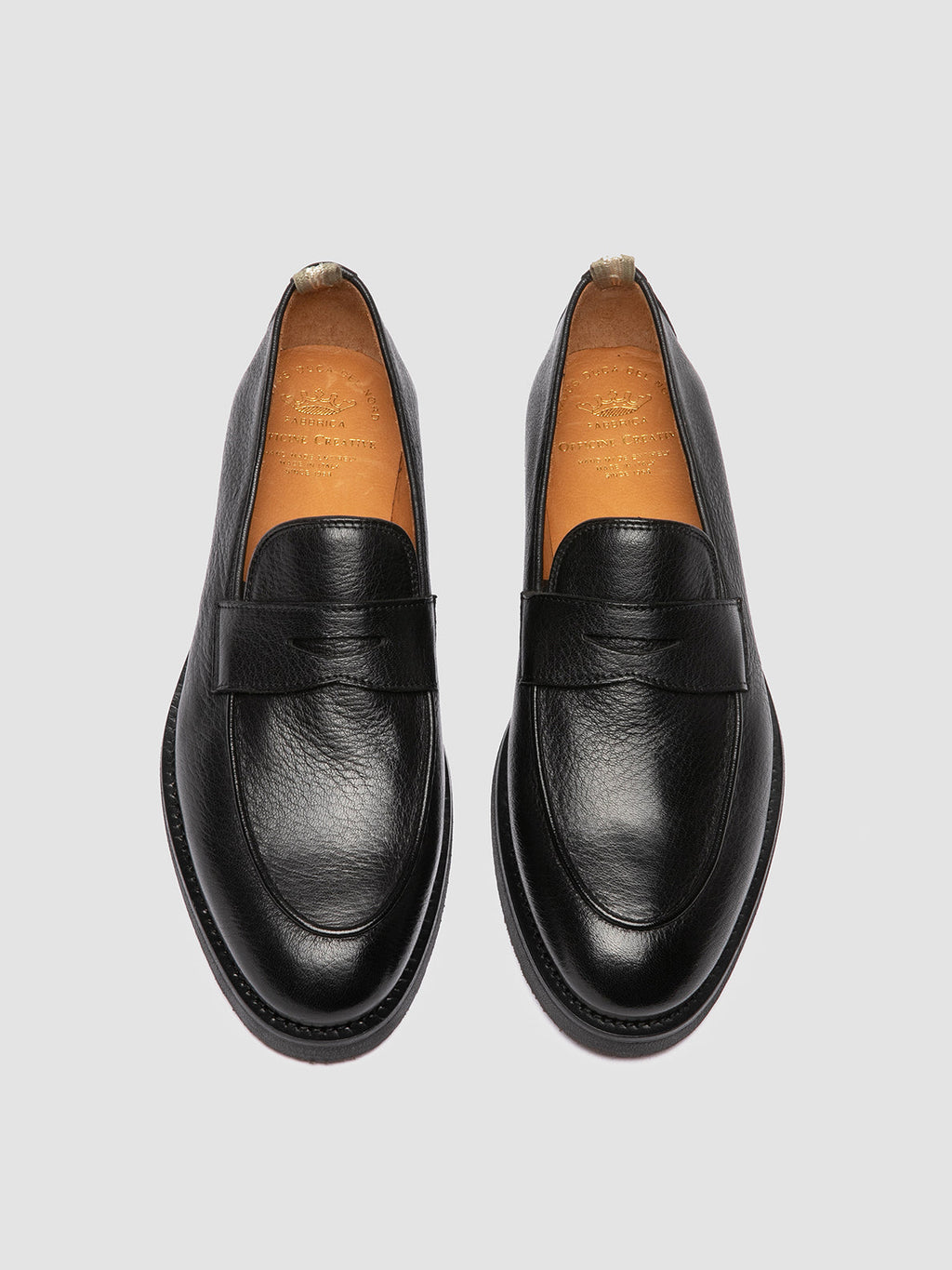 OPERA FLEXI 101 - Black Leather Penny Loafers - 1