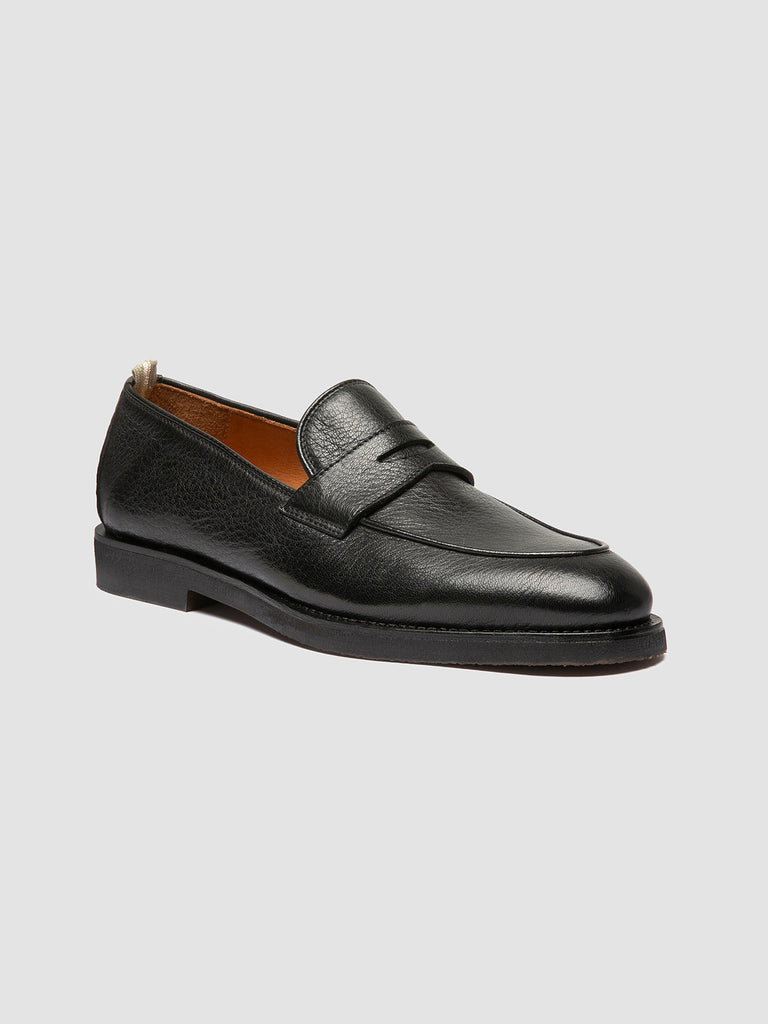 OPERA FLEXI 101 - Black Leather Penny Loafers