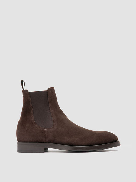 Mens Brown Suede Chelsea Boots: ORTEGA 003 – Officine Creative