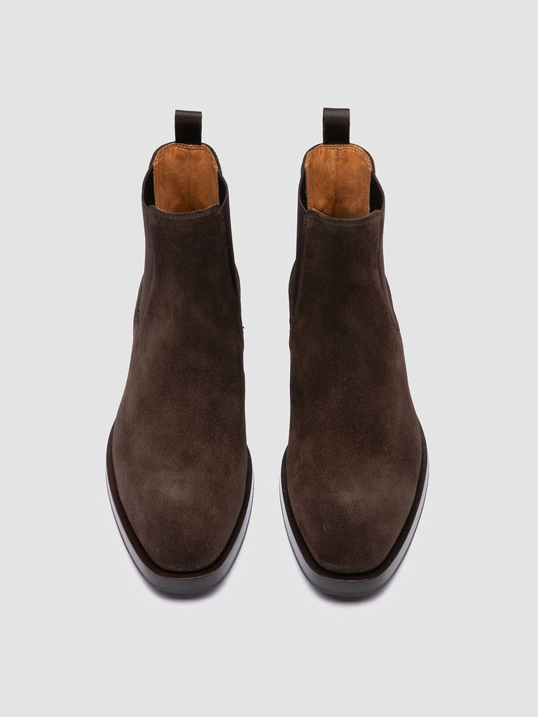 ORTEGA 003 - Dark Brown Suede Chelsea Boots