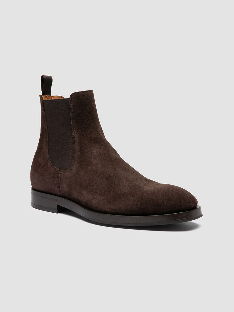ORTEGA 003 - Dark Brown Suede Chelsea Boots