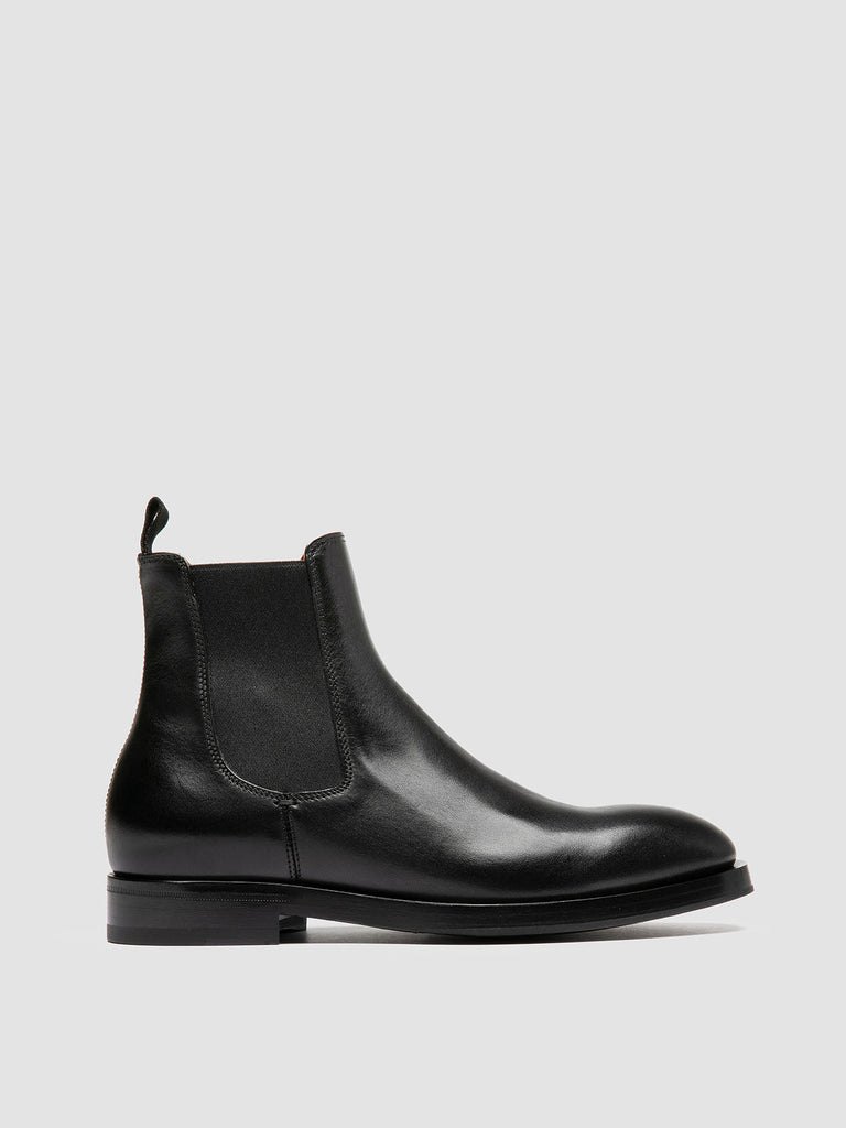 ORTEGA 003 - Black Leather Chelsea Boots