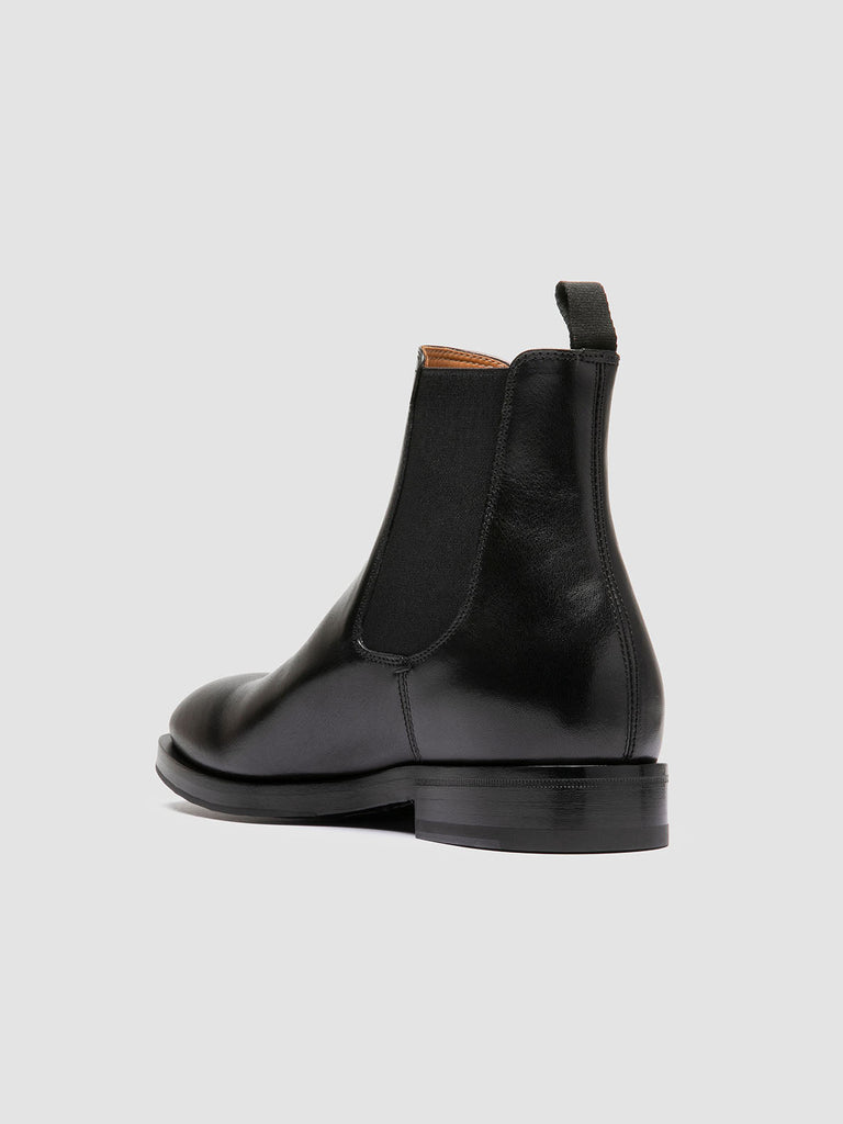 ORTEGA 003 - Black Leather Chelsea Boots