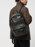 OC PACK 004 - Black Leather Backpack - thumb image 2,side view