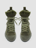 PALLET 104 - Green Leather lace-up Sneakers