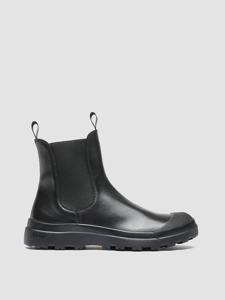 PALLET 107 Nappa - Black Leather Chelsea Boots Women Officine Creative - 1