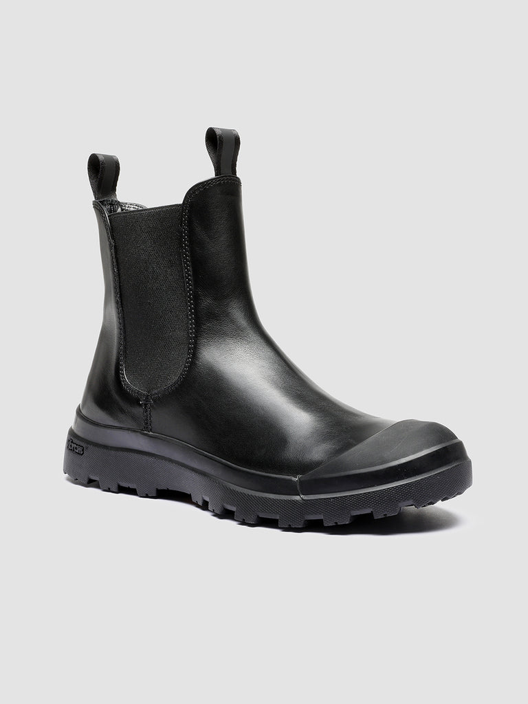 PALLET 107 Nappa - Black Leather Chelsea Boots Women Officine Creative - 3