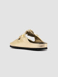 PELAGIE 010 Oro - Gold Leather Slide Sandals Women Officine Creative - 4