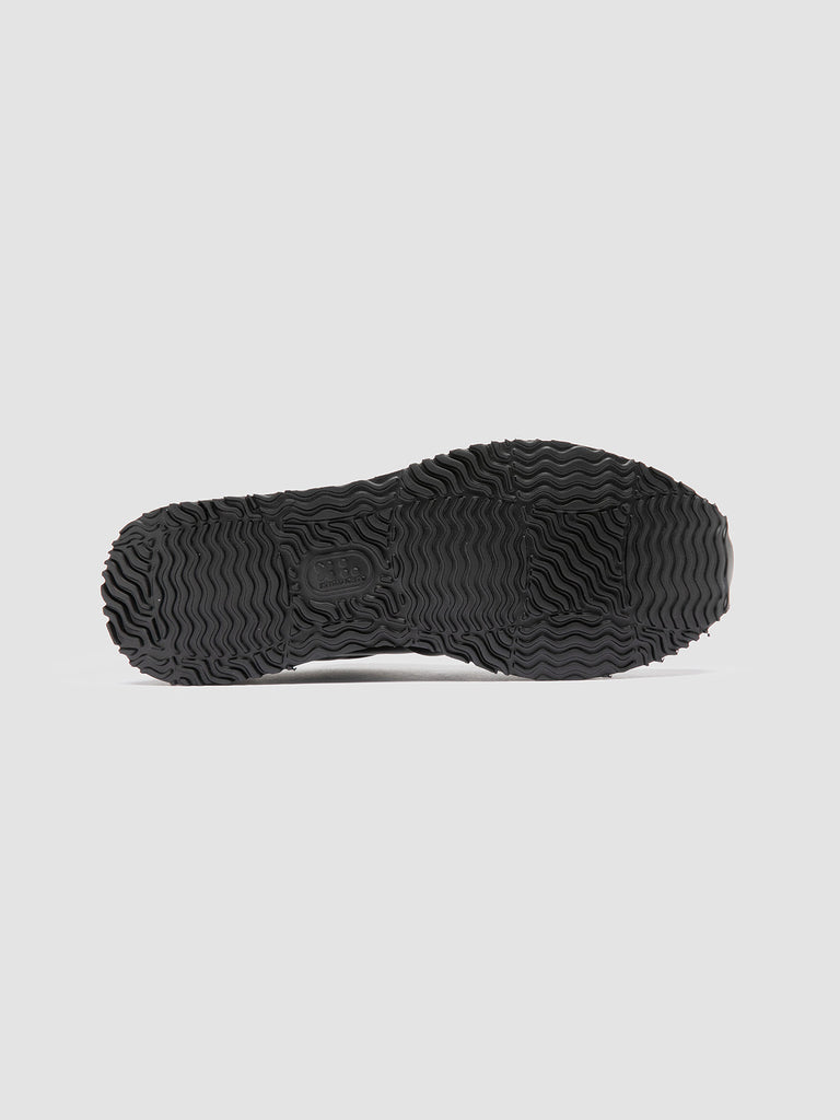 PERSPECTIVE 001 - Black Leather Low Top Sneakers