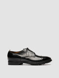 PRINCE 608 Nero - Black Leather Derby Shoes