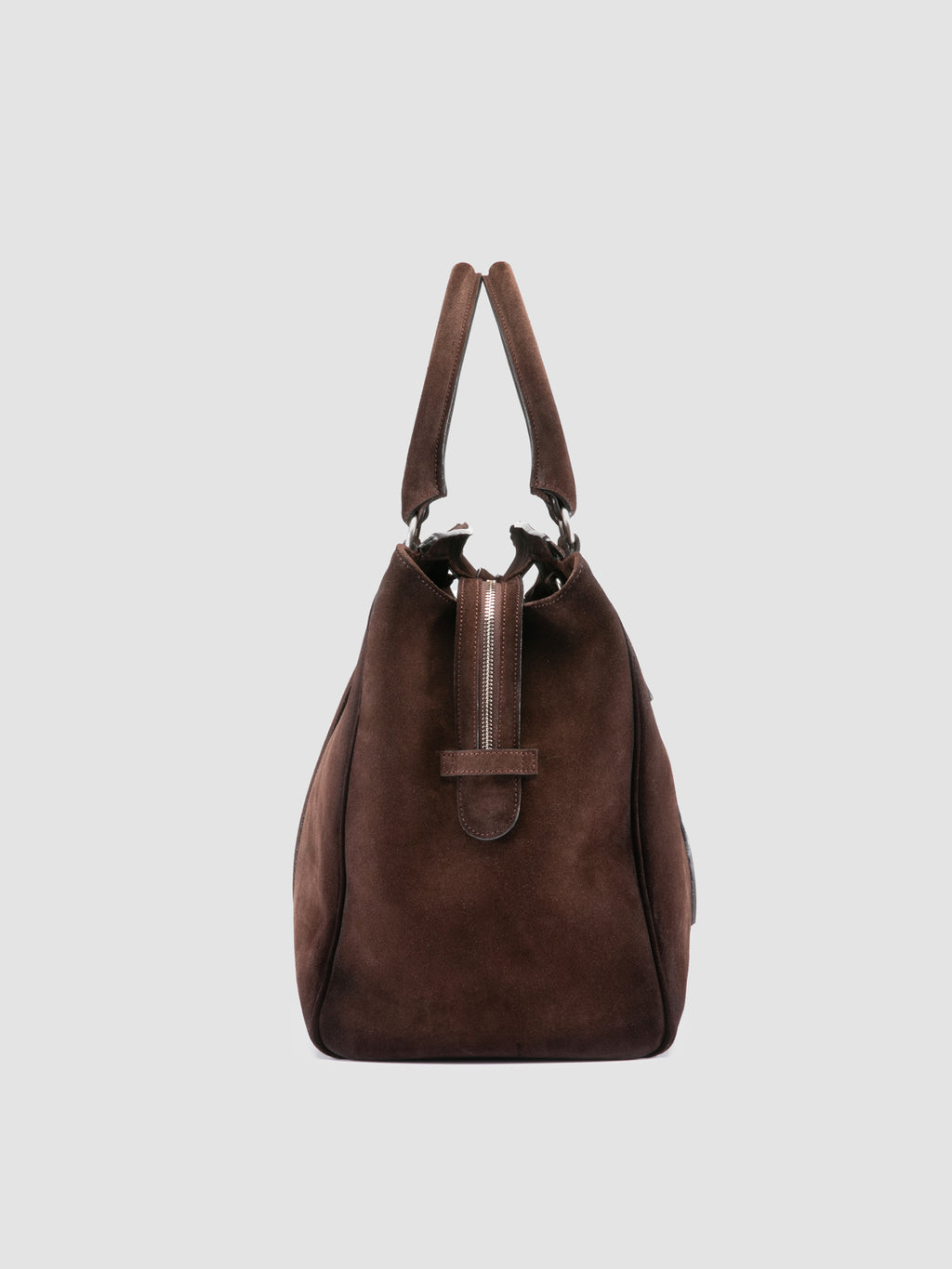 QUENTIN 009 - Dark Brown Suede Bag - 2
