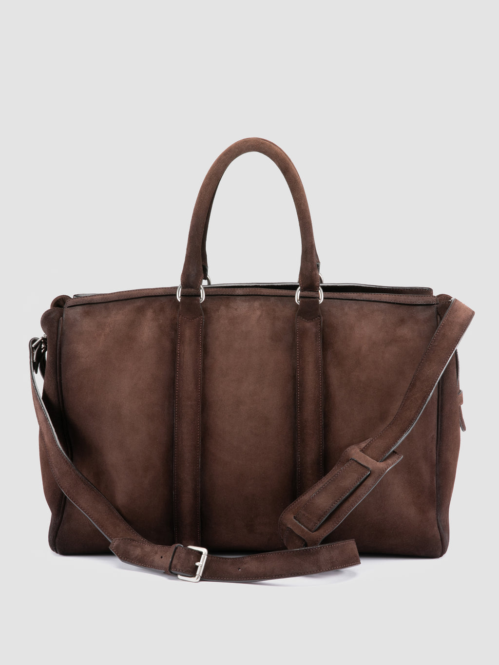 QUENTIN 009 - Dark Brown Suede Bag - 3