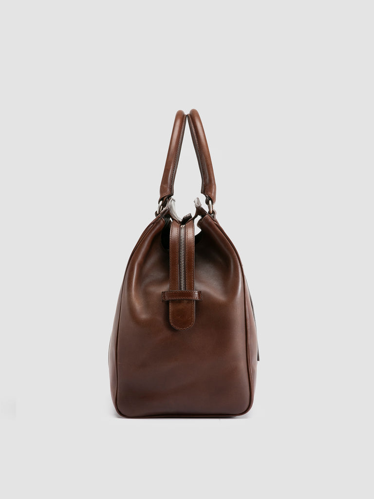 QUENTIN 009 T.Moro - Brown Leather Bag Men Officine Creative - 3
