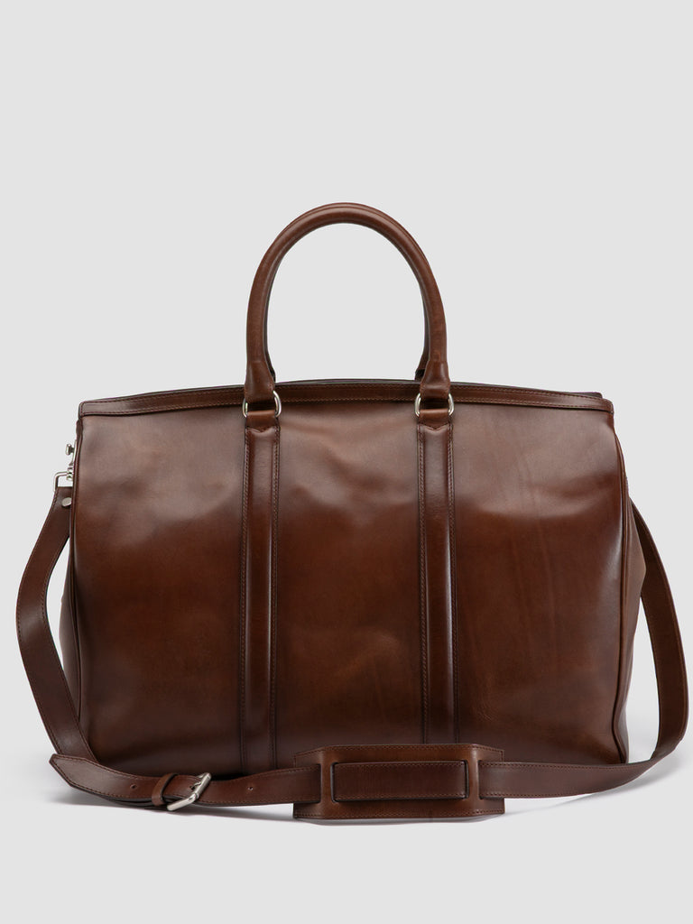 QUENTIN 009 T.Moro - Brown Leather Bag Men Officine Creative - 4
