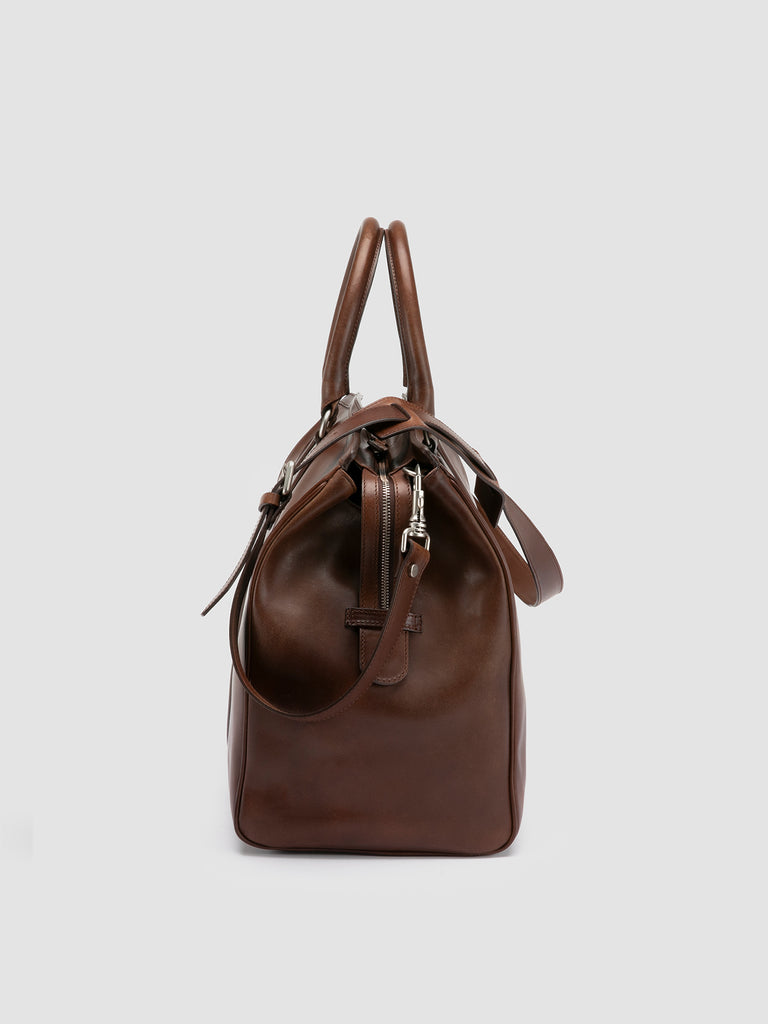 QUENTIN 009 T.Moro - Brown Leather Bag Men Officine Creative - 5