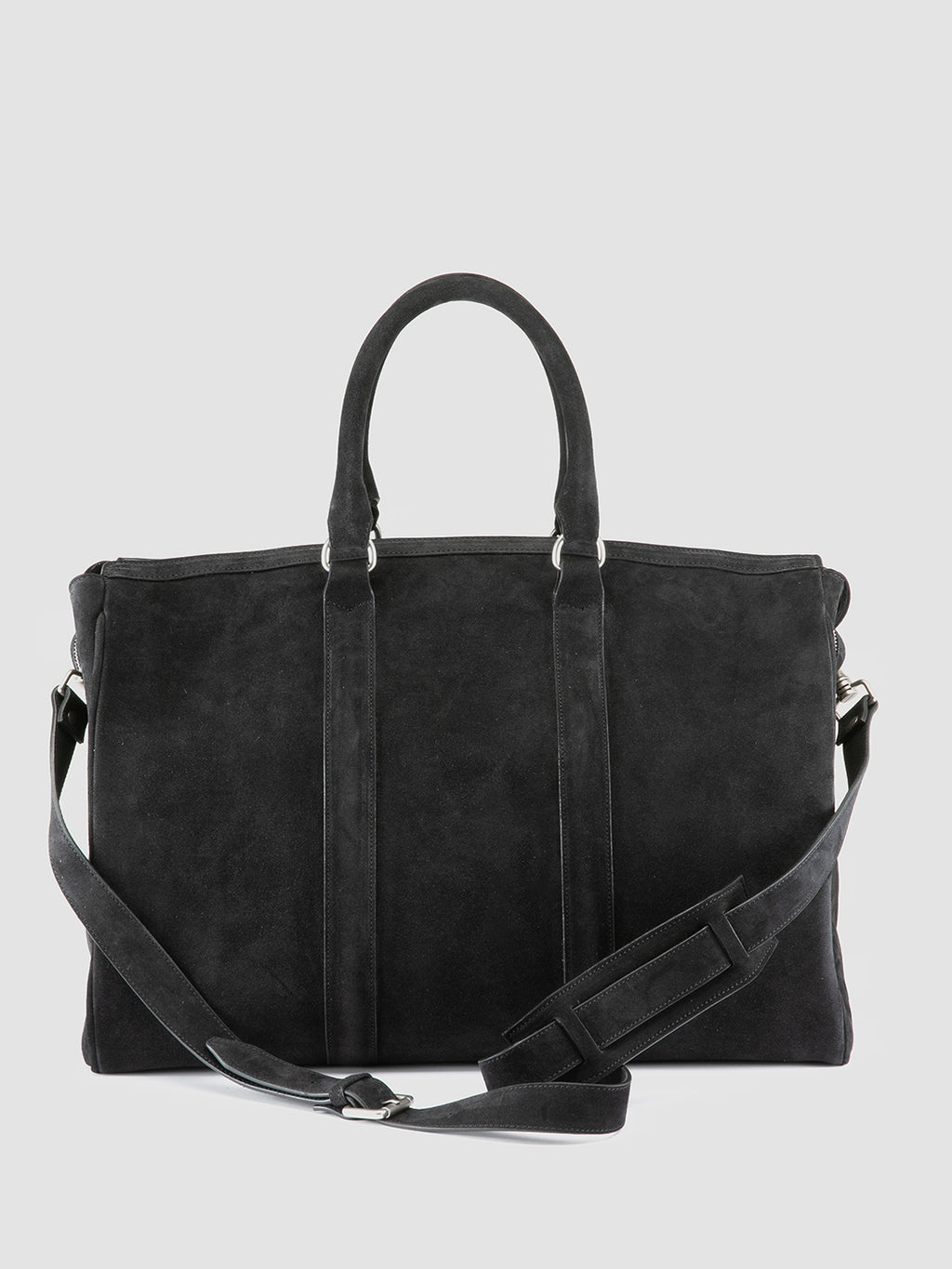 QUENTIN 009 - Black Suede Bag