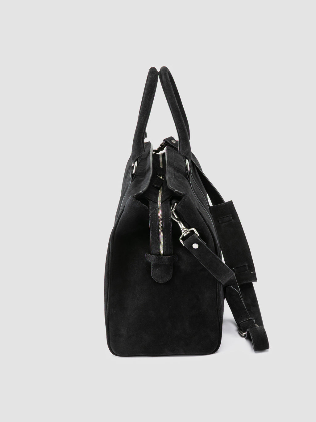 QUENTIN 009 - Black Suede Bag