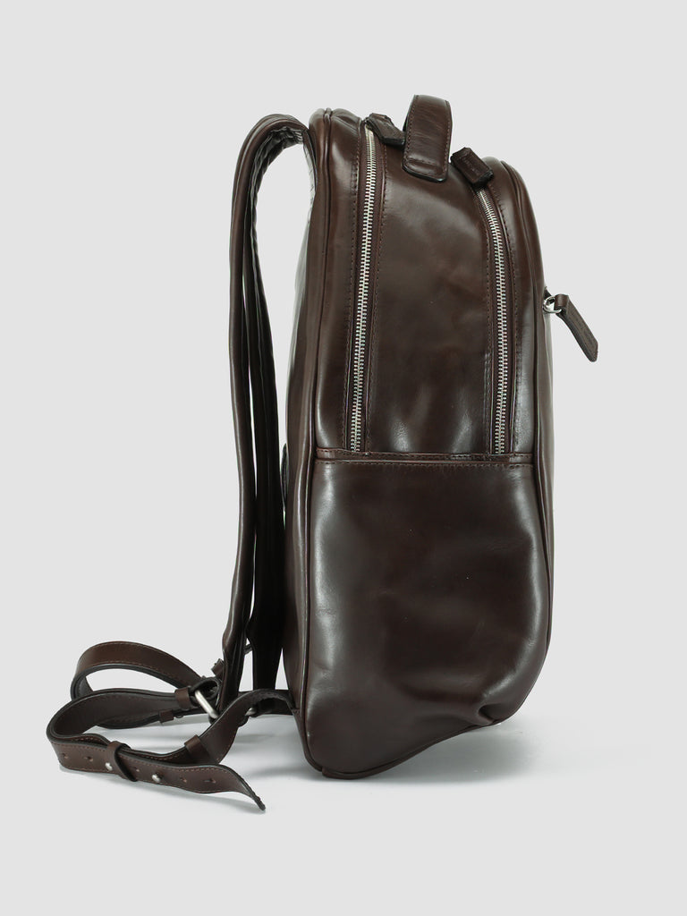 QUENTIN 012 Coffee - BrownLeather Backpack Men Officine Creative - 3