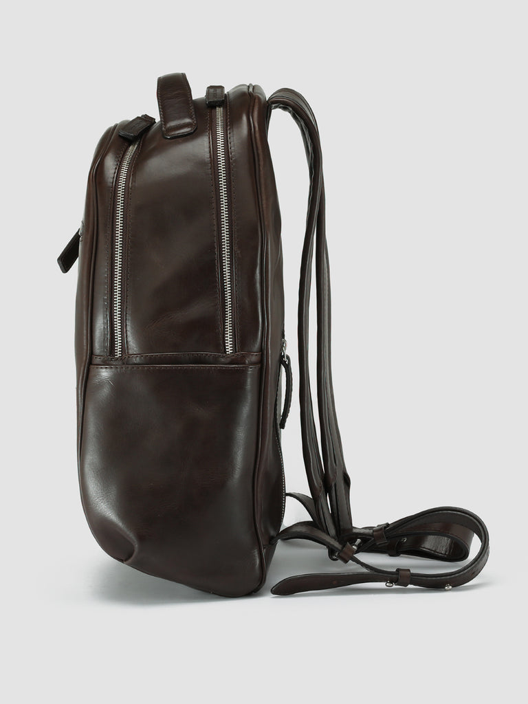 QUENTIN 012 Coffee - BrownLeather Backpack Men Officine Creative - 5