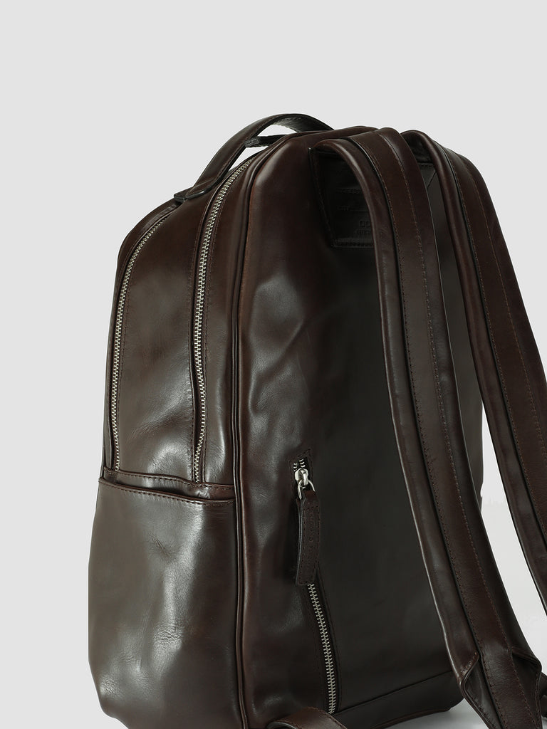 QUENTIN 012 Coffee - BrownLeather Backpack Men Officine Creative - 8