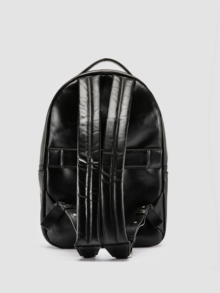 QUENTIN 020 - Black Leather Backpack