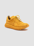 RACE RUBREX 103 - Yellow Suede Low Top Sneakers