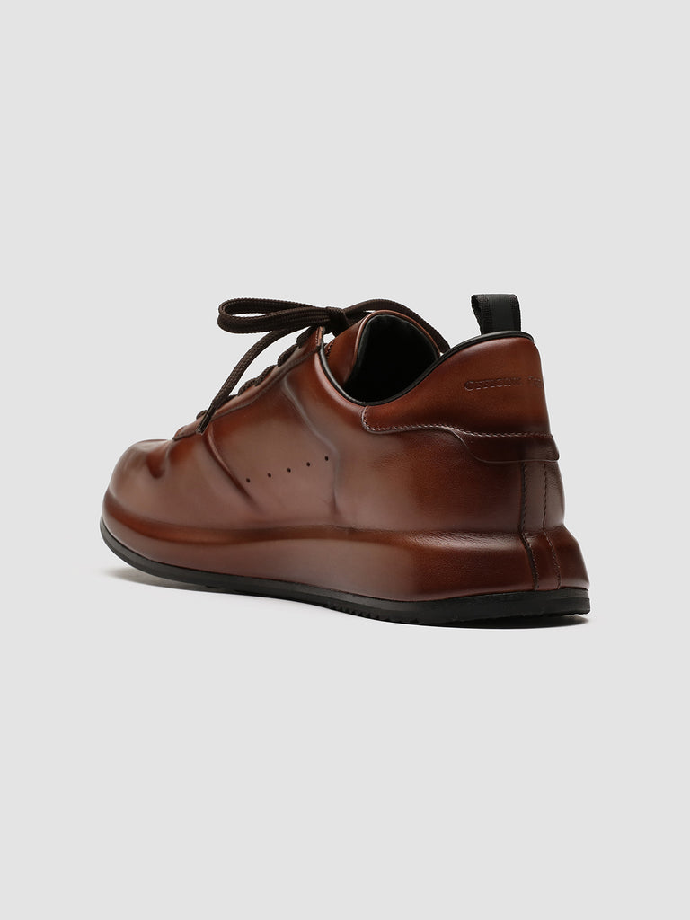 RACE LUX 003 Nappa Marrone - Brown Airbrushed Leather Sneakers Men Officine Creative - 4
