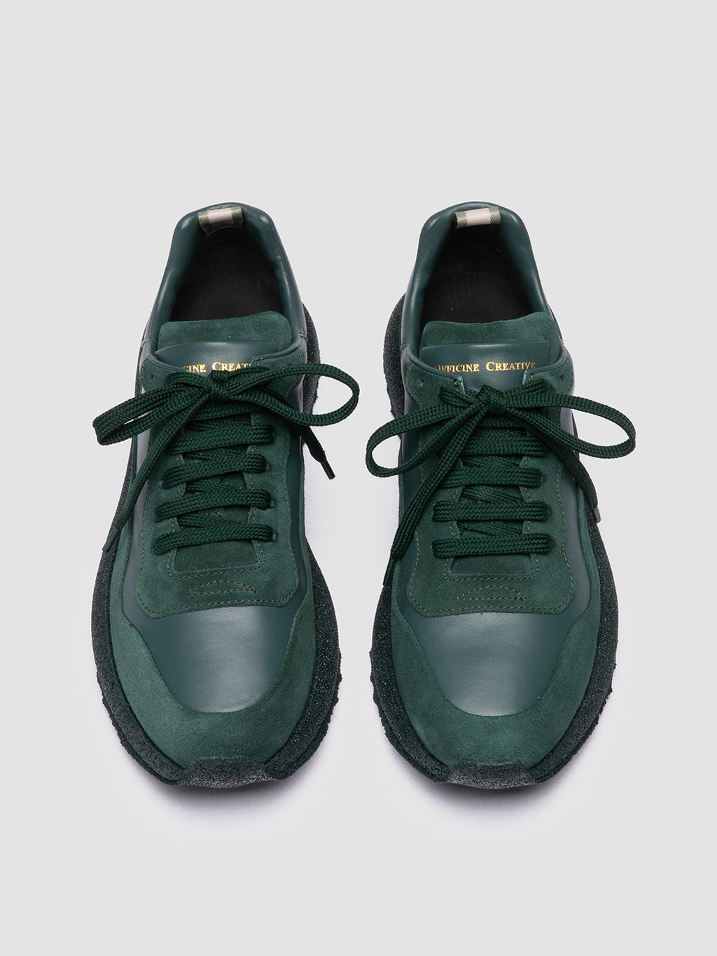 RACE RUBREX 101 Bottiglia - Green Leather and Suede Low Top Sneakers Women Officine Creative - 2