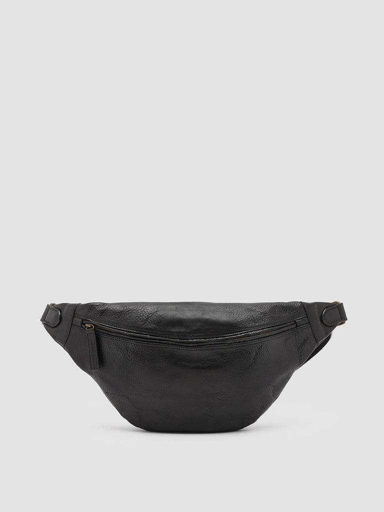 RARE 28 - Black Leather Waist Belt