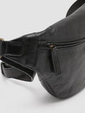 RARE 28 - Black Leather Waist Belt - 6
