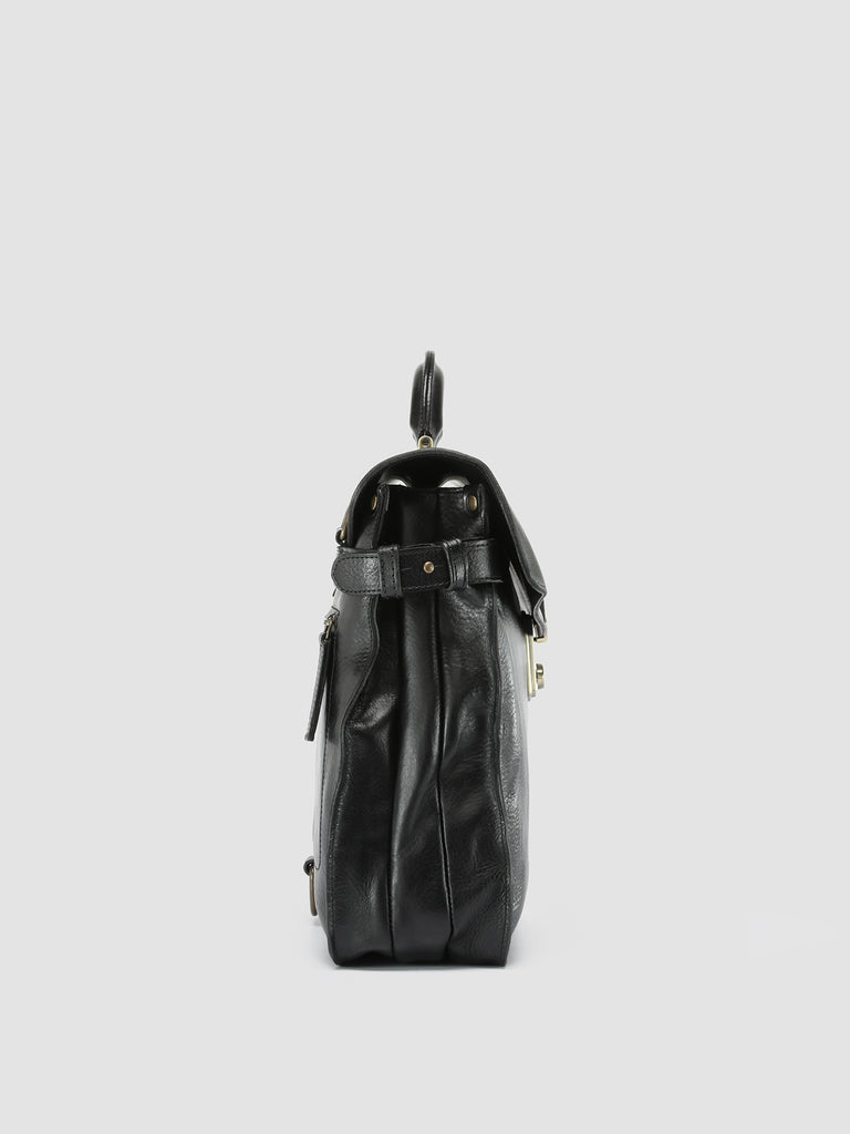 RARE 036 Supernero - Black Leather Briefcase Officine Creative - 3