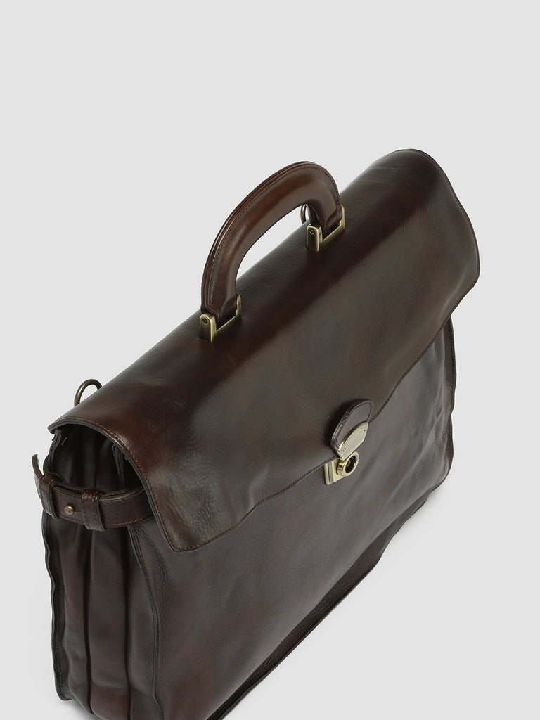 RARE 036 T.Moro 25 - Brown Leather Briefcase