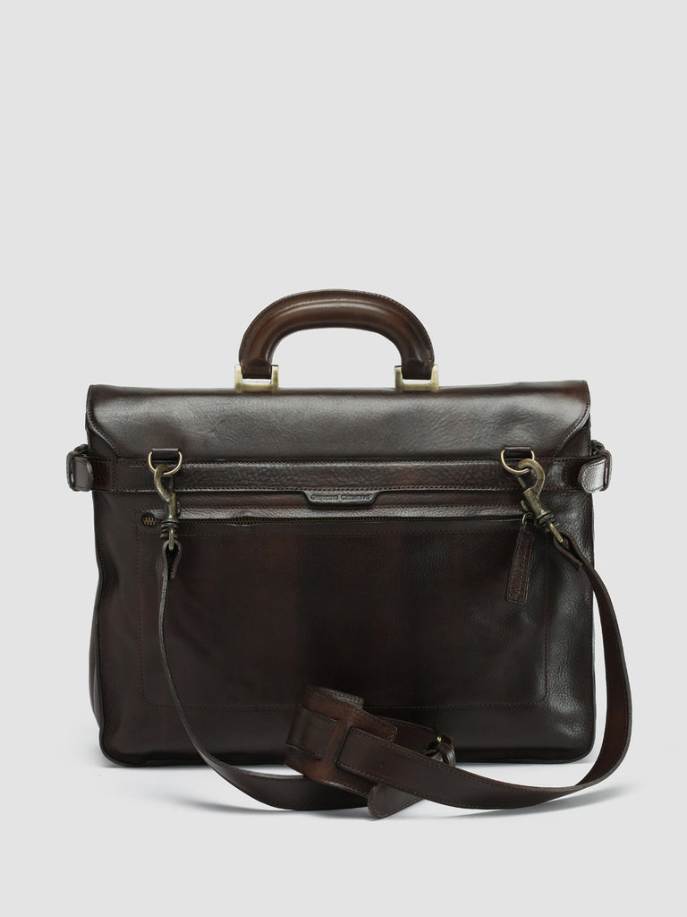 RARE 036 T.Moro 25 - Brown Leather Briefcase Officine Creative - 4