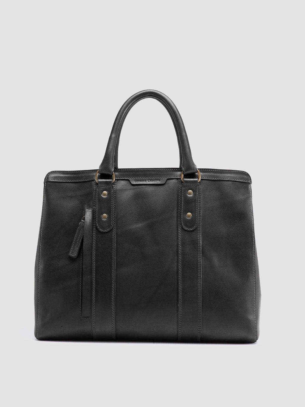 RARE 046 - Black Leather Briefcase - 0