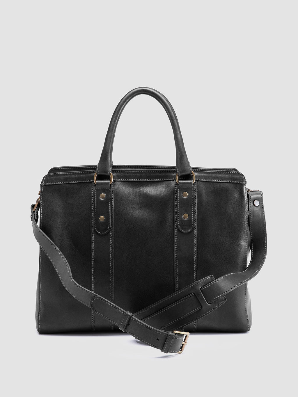 RARE 046 - Black Leather Briefcase - 3