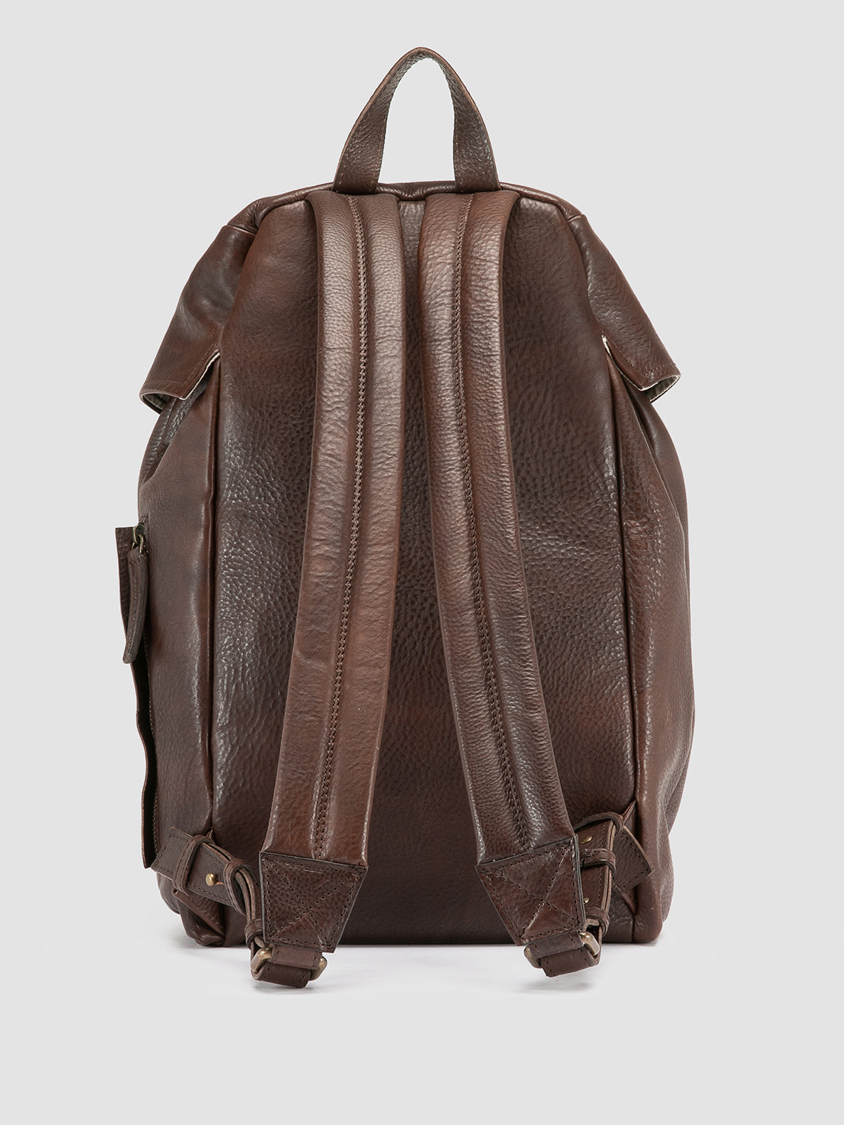 braided leather backpack zara Mens Brown Leather Backpack: RARE 047 – Officine Creative